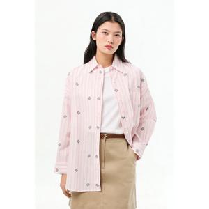 [타미힐피거종합관] 여성 스트라이프 이지 핏 셔츠 T22G0WSH003WT2 0D2 T22G0WSH003WT2