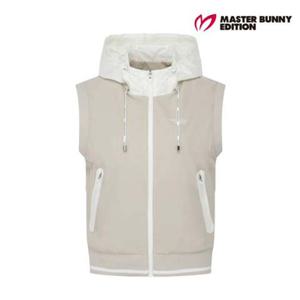 [마스터바니에디션] 여성 백 심볼 포인트 후드 집업 베스트 421F1JV209BG 421F1JV209