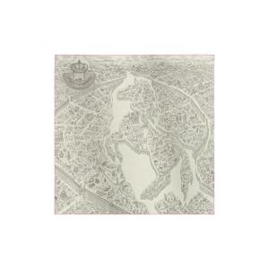 에르메스 라 누벨 시테 카빌리에레 숄 140 캐시미어 실크   블랑 그리 로즈 H244273S10