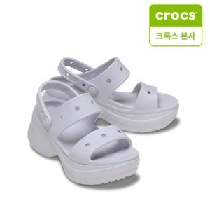 크록스 직영 베이 클로그 샌들 그레이프 206749-5BO