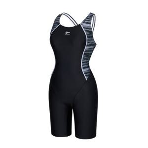 [레노마수영복] 여성 실내 슬림라인 X백 3부 반신수영복 블랙-RN-LS2G867-BK RNLS2G867BK