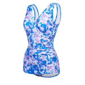 [레노마수영복] 여성 실내 플라워 아쿠아 U백 인컵 로우컷 스파 수영복 퍼플-RN-LS2G886-PP RNLS2G886PP