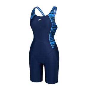 [레노마수영복] 여성 실내 슬림라인 X백 3부 반신 수영복 블루-RN-LS2G867-BU RNLS2G867BU