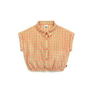 [쁘띠뮤] 하이틴체크셔츠(FMEBT01_OR)