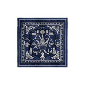 에르메스 에트리에 리믹스 반다나 55 실크 트윌   마린 블랑 누아 H044351S01