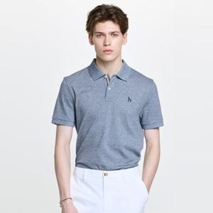 헤지스  26SS  남성 로고자수 면혼방 반팔 카라티셔츠 HZTS6B403B1