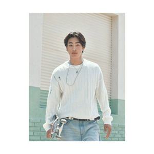 에잇세컨즈 8SECONDS 골조직 디스트로이드 라운드 니트 아이보리 (264751FY10) 264751FY10 404726