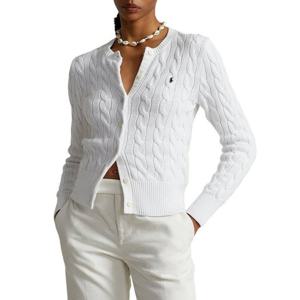 라프리마 폴로 랄프 로렌 포니로고 자수 케이블 가디건 211891643001