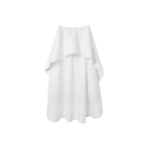 스텔라 매카트니 러플 오버레이 미디 스커트 6301723HU191