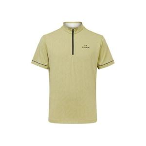 아이더 ICE-T (아이스티) 남성 자카드 반팔 짚업 티셔츠_Yellow Green DMM26211G5 413172