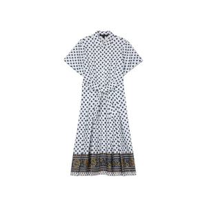 [브룩스브라더스] [여성] 코튼 선플라워 셔츠 원피스 (화이트) (BBDZWM8249AES) BBDZWM8249AES