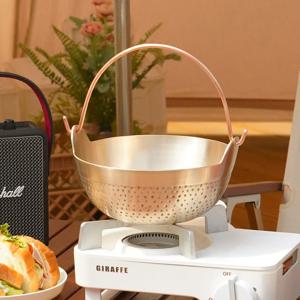 놋담 방짜유기 손잡이 샤브샤브 냄비 중