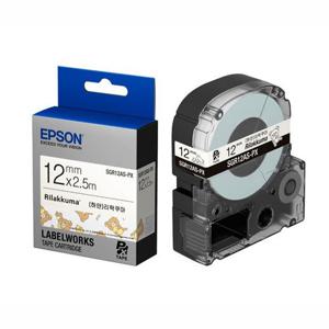 리락쿠마 테이프카트리지SGR12AS(12mm White Black)