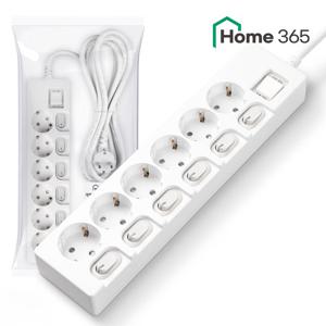 홈365 국산 개별스위치 6구 멀티탭 0.7m