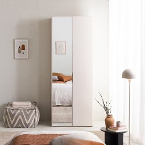 리바트 퓨리타 800 키큰옷장 짧은옷장 거울도어 화이트