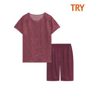 [트라이] 여성 반팔 인견 파자마 상하세트