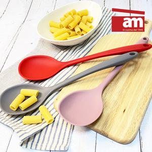 [에이엠]이태리 통 실리콘 와이드 볶음주걱 뒤지개 열탕소독