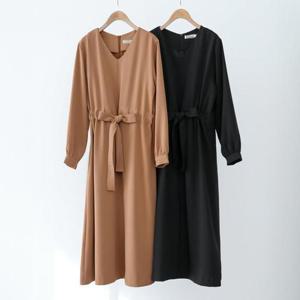 빅사이즈사랑해요 Q381L401 엘레강스브이리본원피스 WB