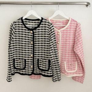 빅사이즈사랑해요 Q573L402 볼륨랍빠트위드셋업자켓 BN