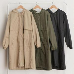 빅사이즈사랑해요 C541L402 코튼후드디테일야상 BN