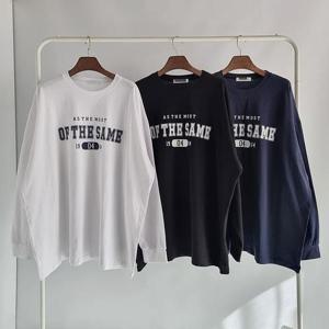 빅사이즈사랑해요 Q602L402 오브더셈박스핏긴팔티 NS