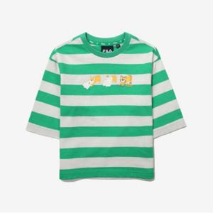 [휠라키즈] TD 스트라이프 7부 티셔츠 (FK2RLG1401X_MRG)