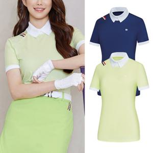비티알 BTR 골프 여성 여름 스판 반팔 카라 티셔츠 게이튼W BST4998W