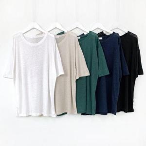 빅사이즈사랑해요 A480L405 린넨라운드롱박스티 ZY