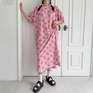 아이우먼 패턴리본롱박스원피스 MAS254M406 빅사이즈