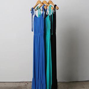 빅사이즈사랑해요 I933L407 끈나시주름롱원피스 RA