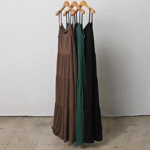 빅사이즈사랑해요 I961L407 소프트끈나시롱원피스 RA