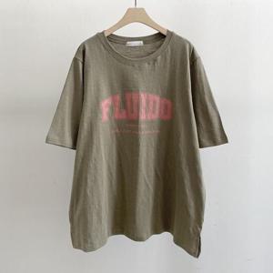 아이우먼 바이브루즈핏면반팔티 SMS050M407 빅사이즈