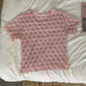 아이우먼 플라워패턴시스루반팔티 MOS542M408 빅사이즈