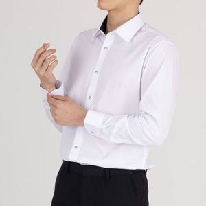 [까망베르]구김없는 남자 슬림핏 화이트 긴팔 정장 와이셔츠 CBS910