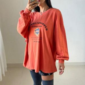 아이우먼 치즈가게오버면박스티 NMS773M411 빅사이즈