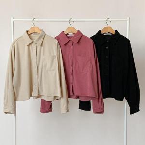 빅사이즈카라셔츠 T240L411 랄라코듀로이자켓남방 LT