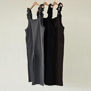 빅사이즈점프슈트 T223L411 곱창프릴스퀘어점프수트 EM