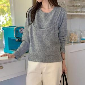 아이우먼 에잇나시레이어드티 BNT398M412 빅사이즈