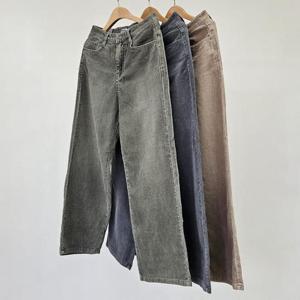 빅사이즈골덴바지 T374L412 코듀로이켓워싱통팬츠 LO