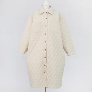 아이우먼 퀼팅카라롱오버핏자켓 LYQ273M412 빅사이즈