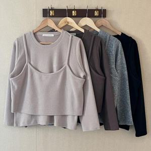 빅사이즈뷔스티에 T398L412 모어뷔스티에셋업긴팔티 BN