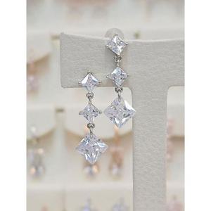 볼라레 세이브존03 볼라레 3단 마름모 드롭귀걸이 2color AGSSS1670A