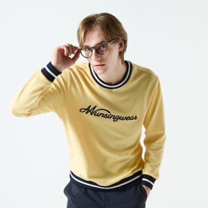 [먼싱웨어][37%OFF]남성 레터링 로고 맨투맨 옐로우(MQ121MTL14)