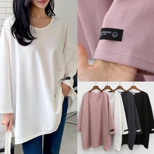 위쉬몰 IL 뉴라벨라운드롱박스티(G400H501) 빅사이즈