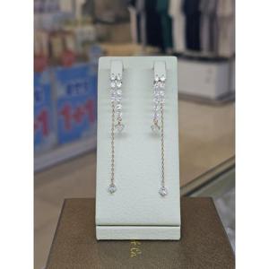 미라클 세이브존03 미라클 두줄 큐빅 드롭 귀걸이 AGgssd3333A