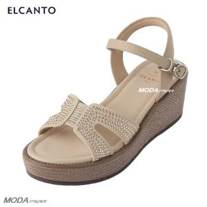 [엘칸토]경량 쿠션 핫픽스 베다 여성 샌들 1XWW45X19_GN