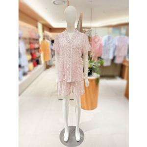 [바바라] 선물하기좋은 시원한 면 인견 잔꽃나염 여자 파자마세트 AWP4601S