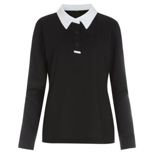 [샵앤]케인 베이직 골프 긴팔 카라티 NE-WSH-W514-블랙