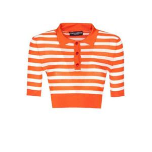 돌체앤가바나 스트라이프 반팔 폴로 셔츠 FXZ37ZJAIRR W8266 TP942071695