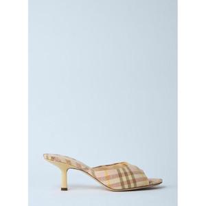 26 SS 버버리 여성 체크 힐 뮬  bur0259013yel